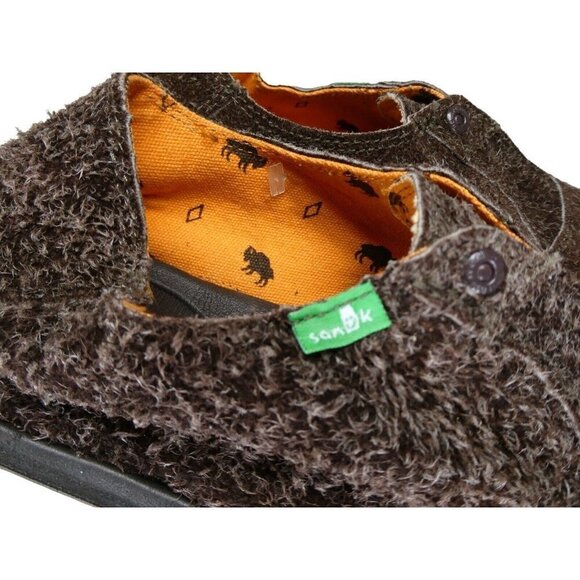 New Sanuk Sidewalk Surfer Loafer‎ Men's Size 9 Casbrah Hairy Brown - Picture 7 of 9